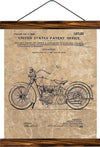 Cycle support patent, reprint on linen - Josef und Josefine