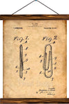 Paper clip patent, reprint on linen - Josef und Josefine