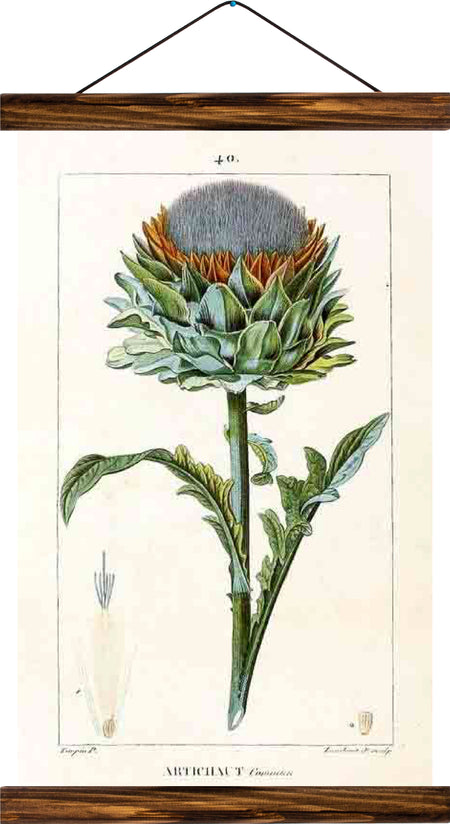 Sunflower, reprint on linen - Josef und Josefine
