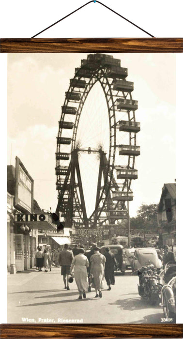 Ferris wheel in vienna, reprint on linen - Josef und Josefine