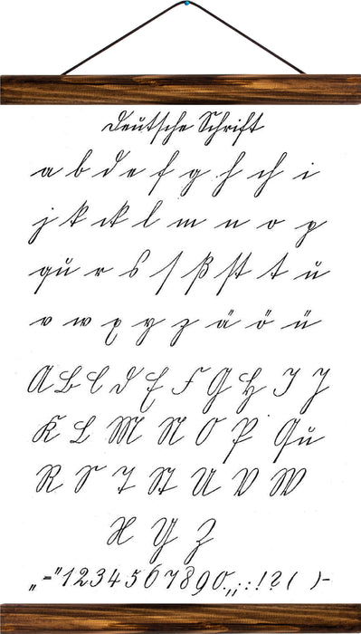 Schreibschrift, reprint on linen - Josef und Josefine