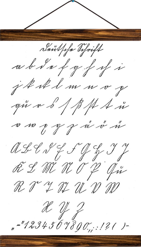 Schreibschrift, reprint on linen - Josef und Josefine