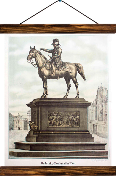 Radetzky monument, Vienna, reprint on linen - Josef und Josefine