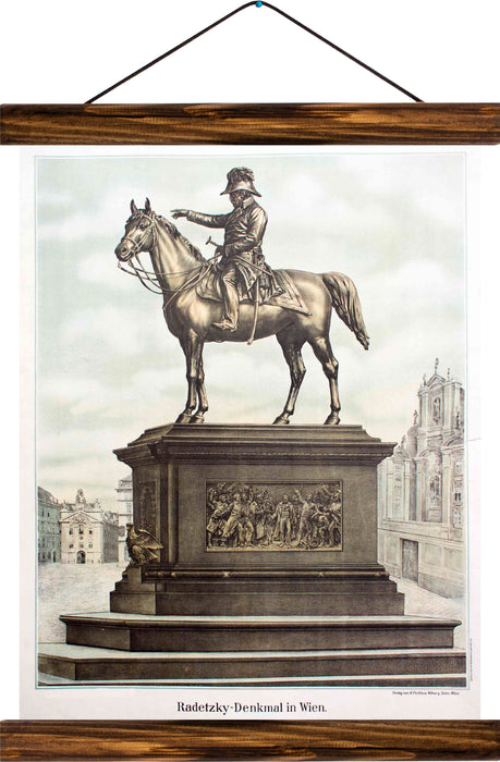 Radetzky monument, Vienna, reprint on linen - Josef und Josefine
