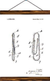 Paper clip patent, reprint on linen - Josef und Josefine