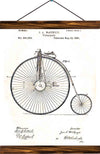 Velocipede patent, reprint on linen - Josef und Josefine