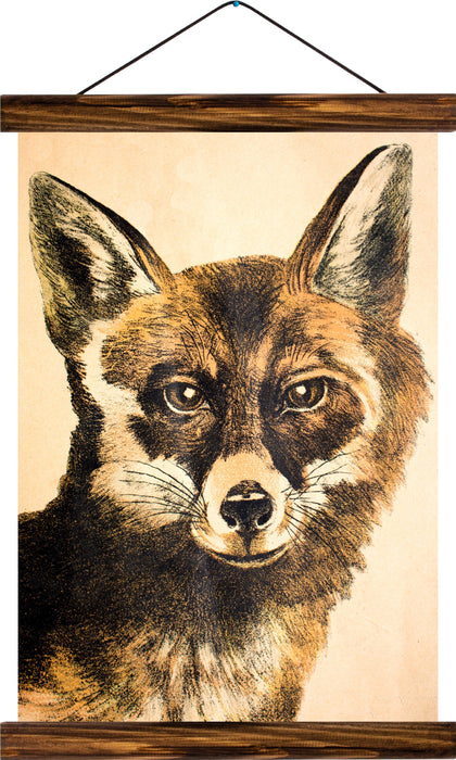 Fox, reprint on linen - Josef und Josefine