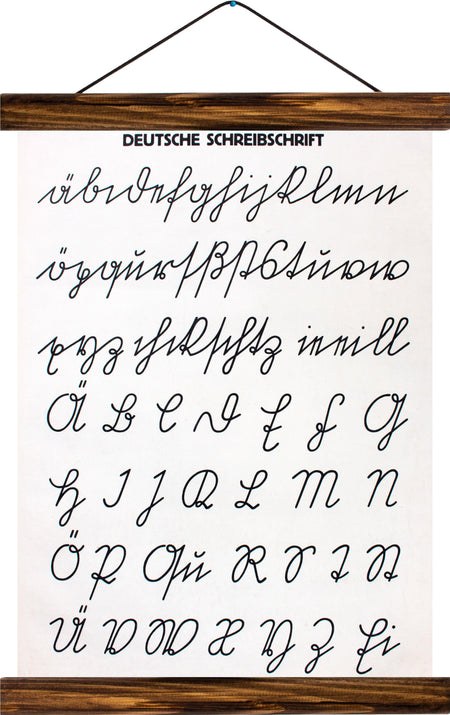 Deutsche Schreibschrift, reprint on linen - Josef und Josefine