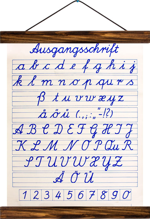 Ausgangsschrift, reprint on linen - Josef und Josefine
