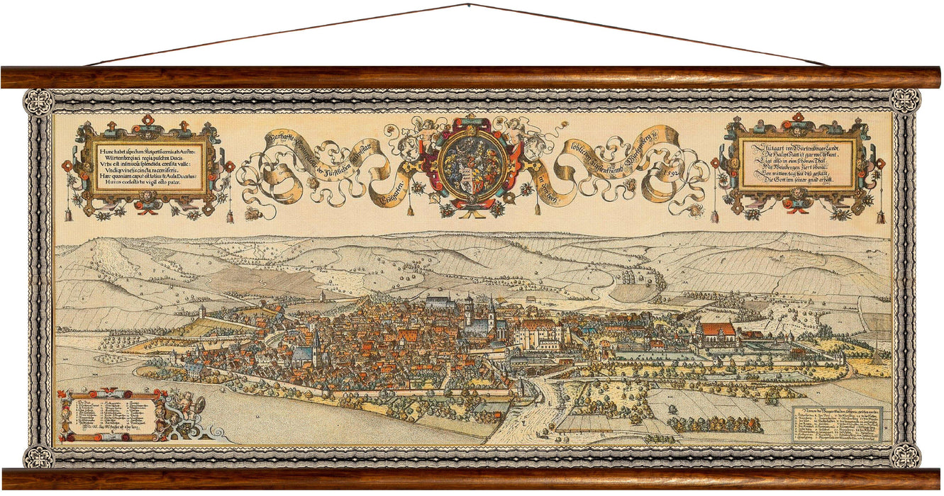 Stuttgart, reprint on linen - Josef und Josefine