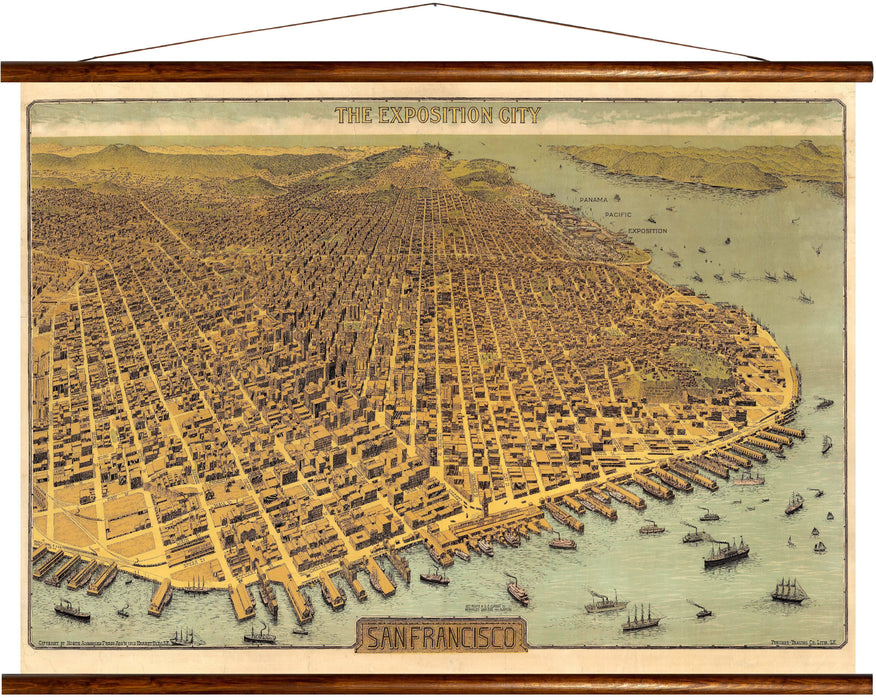 San Francisco, reprint on linen - Josef und Josefine