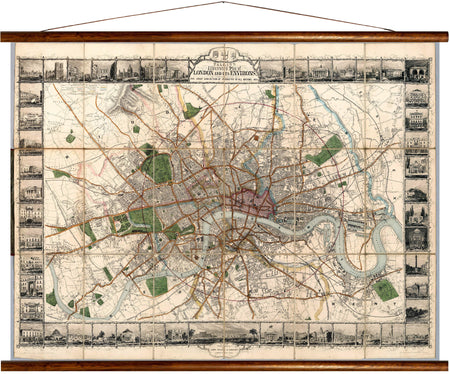 London, reprint on linen - Josef und Josefine