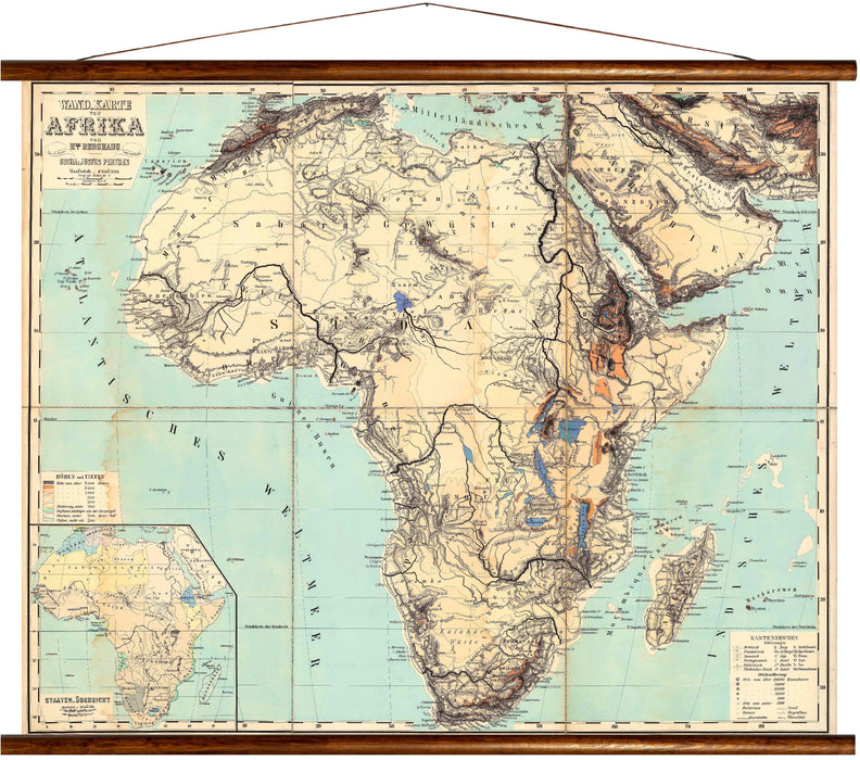 Africa, reprint on linen - Josef und Josefine