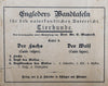 Fox and Wolf, Vintage Wall Chart, 1890 - Josef und Josefine