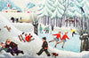 Winter, Vintage Wall Chart, 1952 - Josef und Josefine
