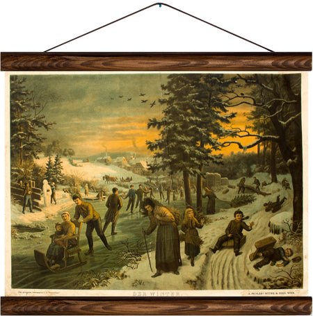 Winter, reprint on linen - Josef und Josefine