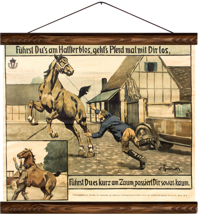 Horse keeping, reprint on linen - Josef und Josefine