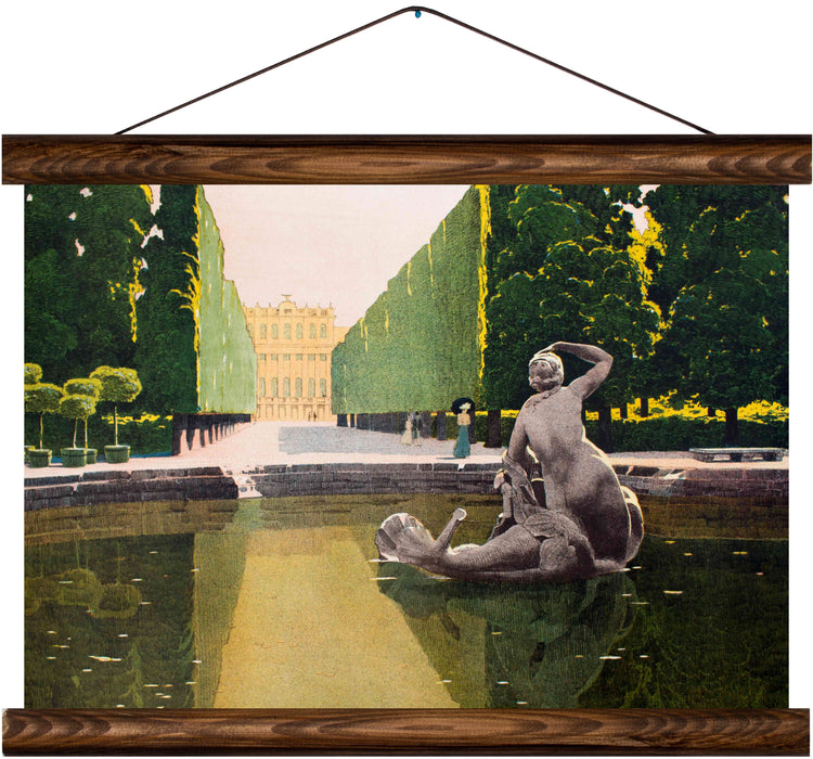 Schönbrunn, Vienna, reprint on linen - Josef und Josefine