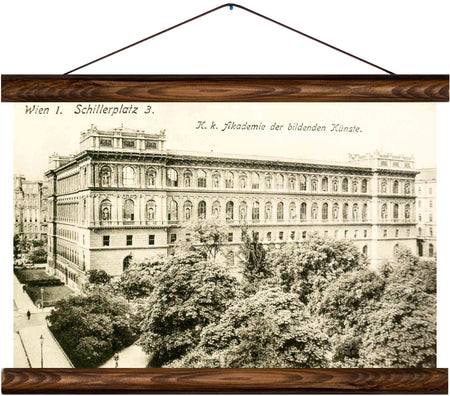Schillerplatz, Vienna, reprint on linen - Josef und Josefine