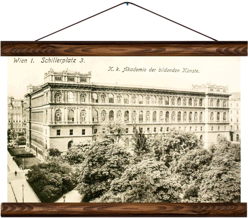 Schillerplatz, Vienna, reprint on linen - Josef und Josefine