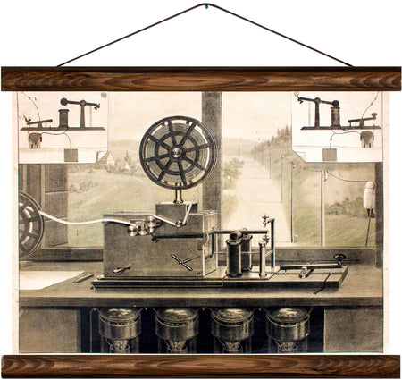 Morse device, reprint on linen - Josef und Josefine