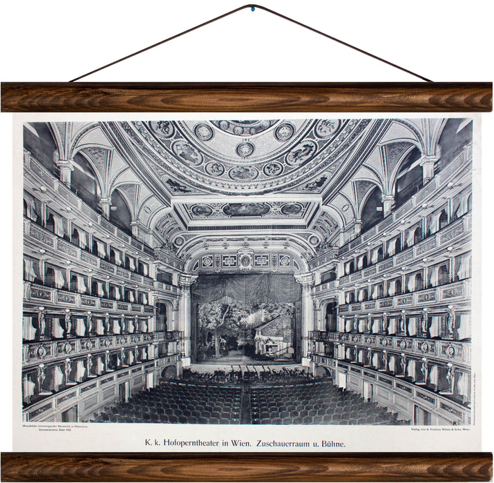 Hofoperntheater in Wien, reprint on linen