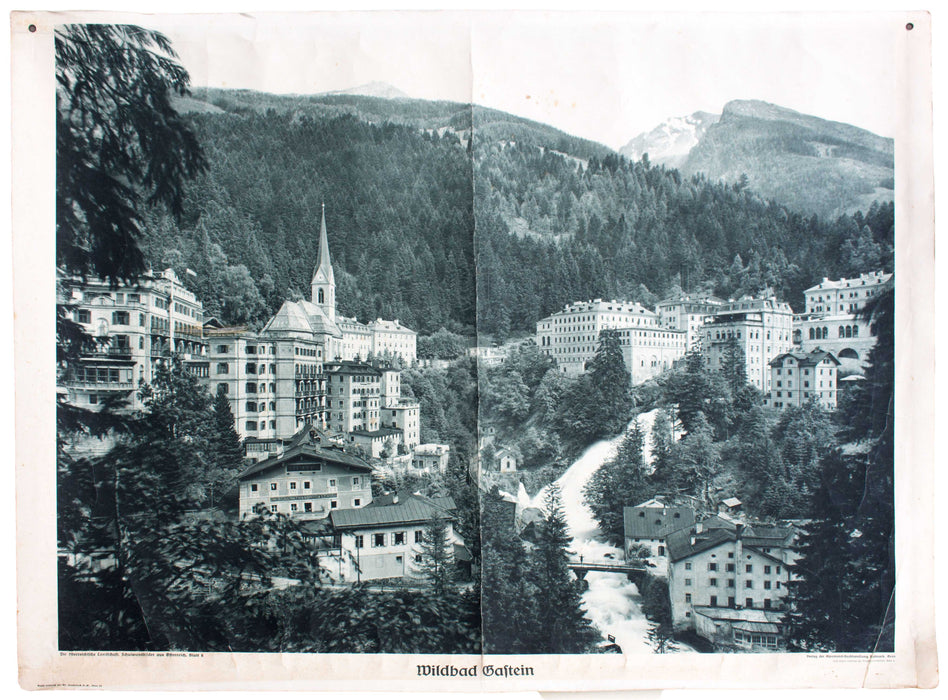 Wildbad Gastein, educational chart , 1929 - Josef und Josefine