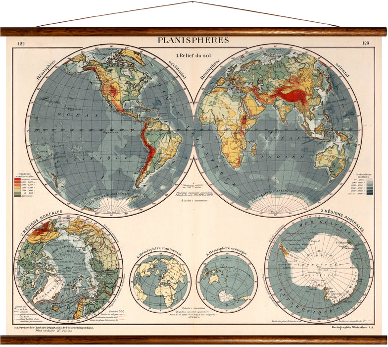 Planisphere Examples Planispheres, reprint on linen
